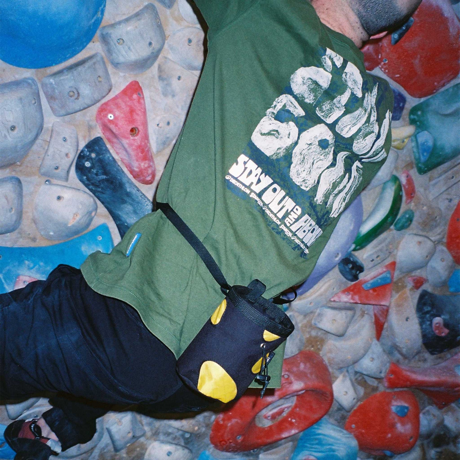 Photos du sac à magnésie en collaboration avec outside details